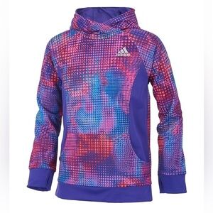 Adidas Euphoric hoodie with pink and purple dots Size Medium - 10 / 12
